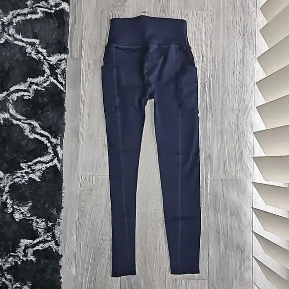 Fabletics Scultknit Navy Blue Leggings - Picture 2 of 2